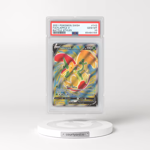 2021 Pokémon Sword & Shield Battle Styles #143 Flapple V - Holo Full Art (PSA 10 GEM MINT)