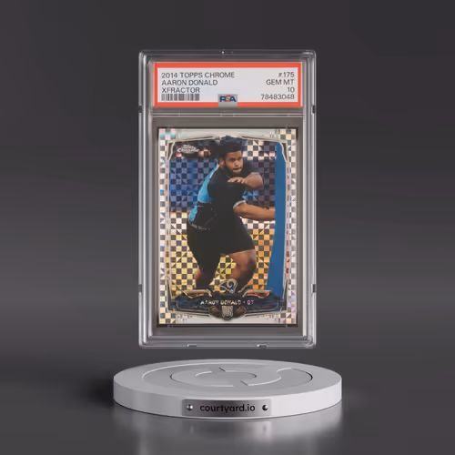 2014 Topps Chrome #175 Aaron Donald - Xfractor (PSA 10 GEM MINT)