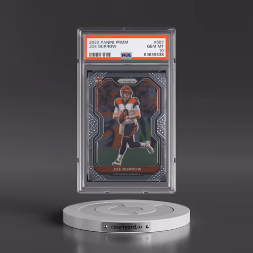 2020 Panini Prizm #307 Joe Burrow (PSA 10 GEM MINT)