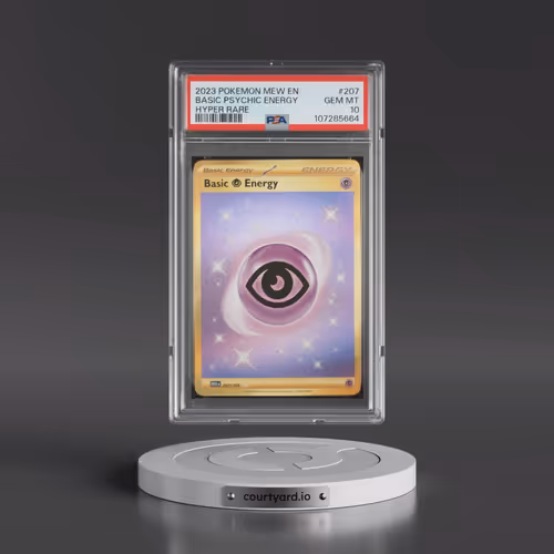 2023 Pokémon Mew EN-151 #207 Basic Psychic Energy - Hyper Rare (PSA 10 GEM MINT)
