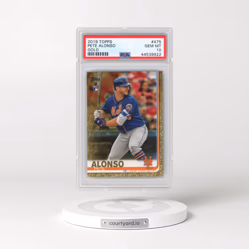 2019 Topps #475 Pete Alonso - Gold (PSA 10 GEM MINT)