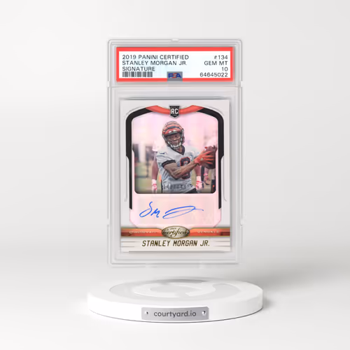 2019 Panini Certified #134 Stanley Morgan Jr. - Signature (PSA 10 GEM MINT)