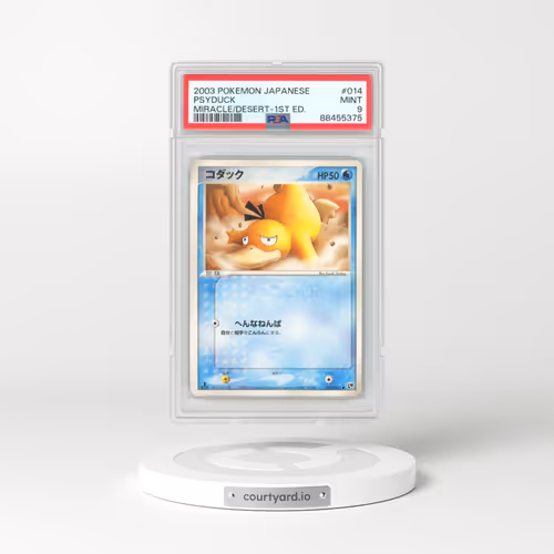 2003 Japanese Miracle of the Desert #14 Psyduck - 1st Edition (PSA 9 MINT)