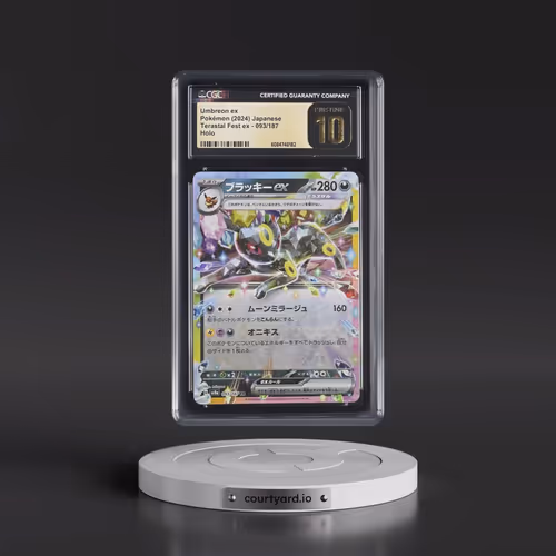 2024 High Class Pack: Terastal Fest ex - sv8a #093/187 Umbreon ex - Holo (CGC 10 PRISTINE)