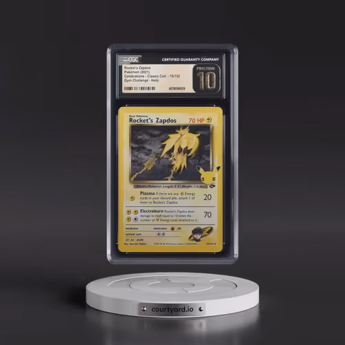 2021 Celebrations - Classic Collection #15/132 Rocket's Zapdos - Gym Challenge Holo (CGC 10 PRISTINE