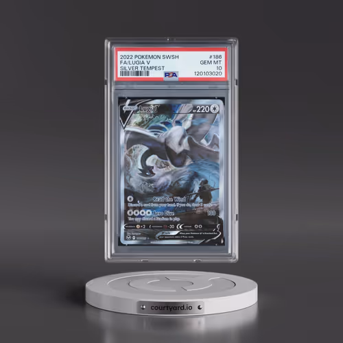 2022 Pokémon Sword & Shield Silver Tempest #186 Lugia V - Holo Full Art (PSA 10 GEM MINT)