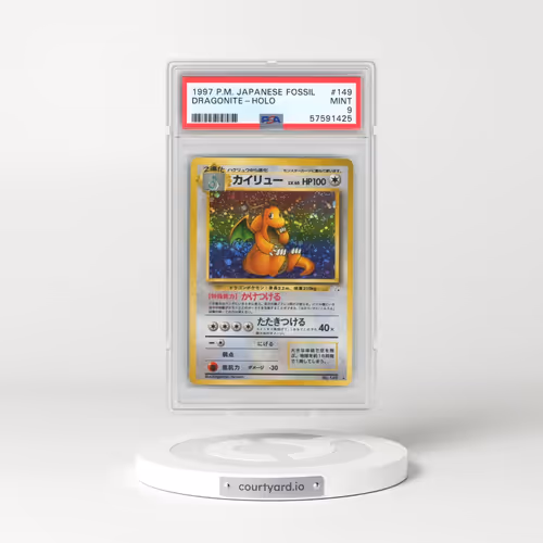 1997 Pokémon Fossil #149 Dragonite - Holo (PSA 9 MINT)