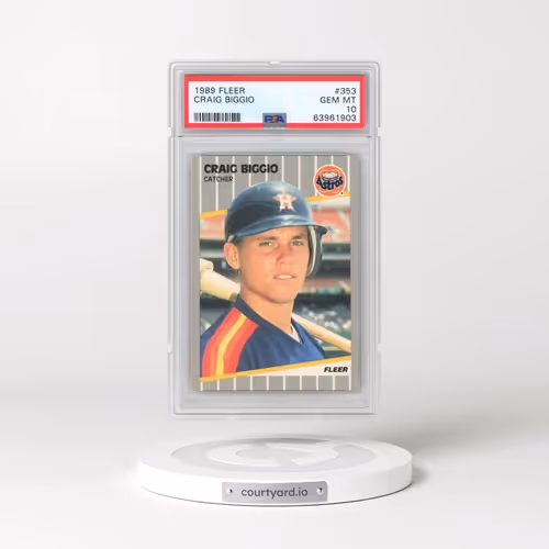 1989 Fleer #353 Craig Biggio (PSA 10 GEM MINT)