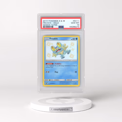 2019 Pokémon Sun & Moon Hidden Fates #SV11 Froakie - Holo (PSA 10 GEM MINT)