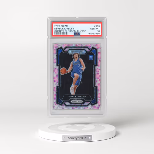 2023 Panini Prizm #163 Dereck Lively II - Cherry Blossom Choice (PSA 10 GEM MINT)