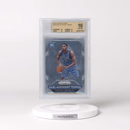2015 Panini Prizm #328 Karl-Anthony Towns (BGS 10 PRISTINE)