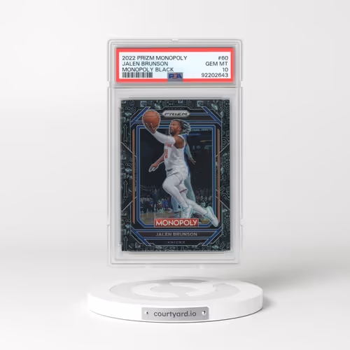 2022 Panini Prizm Monopoly #60 Jalen Brunson - Monopoly Black (PSA 10 GEM MINT)
