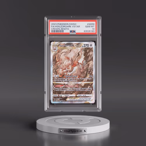 2023 Pokémon Sword and Shield Crown Zenith #GG56 Hisuian Zoroark Vstar - Full Art (PSA 10 GEM MINT)