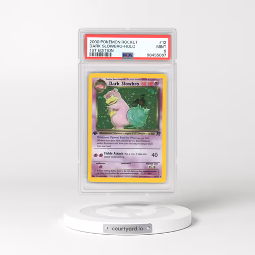 2000 Team Rocket #12 Dark Slowbro - 1st Edition Holo (PSA 9 MINT)