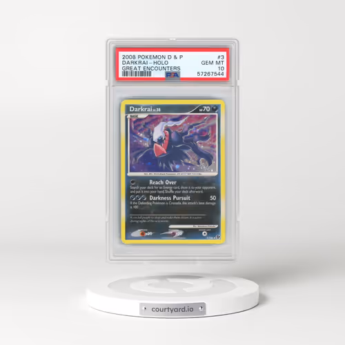 2008 Pokémon Diamond & Pearl Great Encounters #3 Darkrai - Holo (PSA 10 GEM MINT)