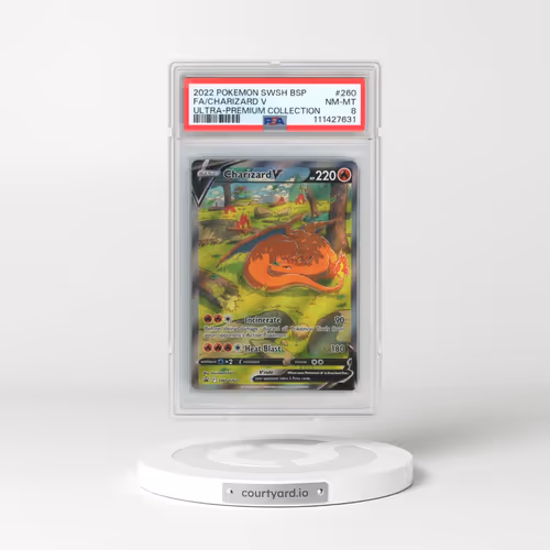 2022 Pokémon Swsh Black Star Promo #260 Charizard V - Holo Full Art Sword & Shield Ultra-Premium Collection-Charizard (PSA 8 NM-MT)