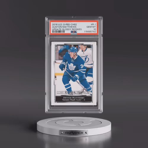2016 Upper Deck O-Pee-Chee Update Glossy Rookies #R-1 Auston Matthews (PSA 10 GEM MINT)