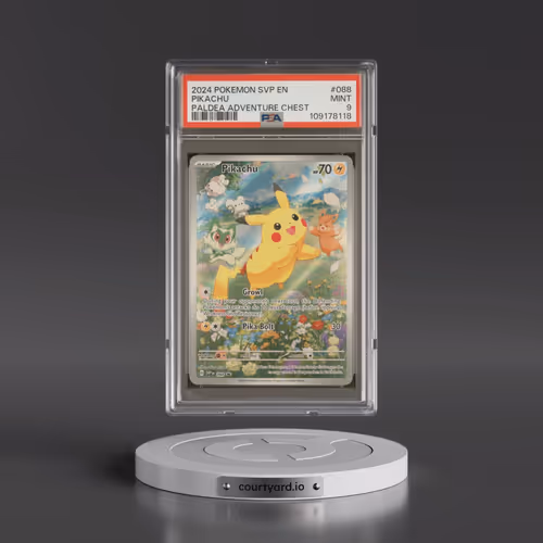 2024 Pokémon Svp EN-SV Black Star Promo #088 Pikachu - Paldea Adventure Chest (PSA 9 MINT)