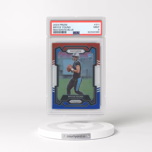 2023 Panini Prizm #311 Bryce Young - Red/White/Blue Prizm (PSA 9 MINT)