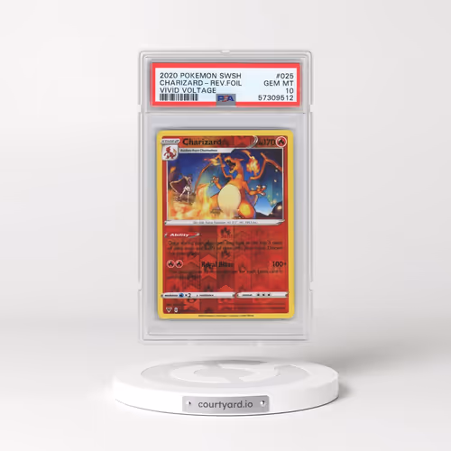 2020 Pokémon Sword & Shield Vivid Voltage #025 Charizard - Reverse Foil (PSA 10 GEM MINT)