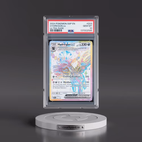 2024 Pokémon Ssp EN-Surging Sparks #223 Hydreigon EX - Holo Ultra Rare (PSA 10 GEM MINT)