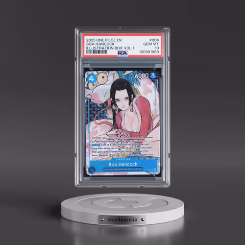 2025 One Piece Promos #004 Boa Hancock - Illustration Box Vol 1 (PSA 10 GEM MINT)