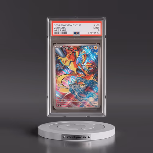 2024 Pokémon SV7-Stellar Miracle #109 Zeraora - Art Rare (PSA 9 MINT)