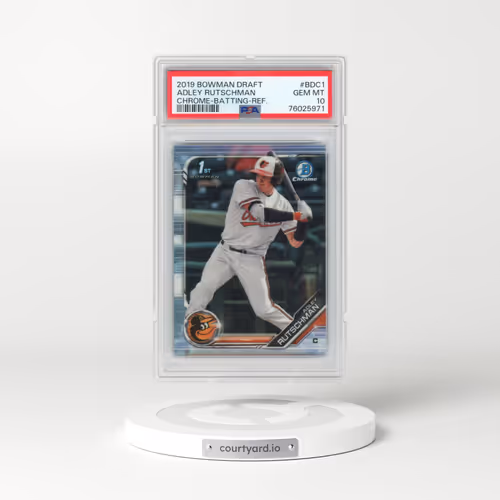 2019 Bowman Draft #BDC1 Adley Rutschman - Chrome-Batting-Refractor (PSA 10 GEM MINT)