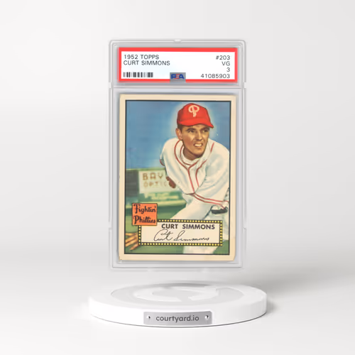 1952 Topps #203 Curt Simmons (PSA 3 VG)