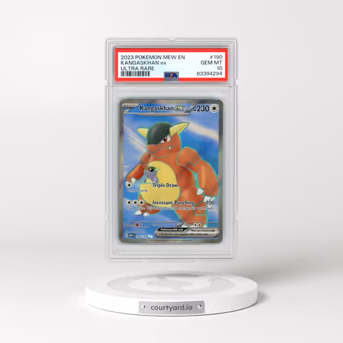 2023 Pokémon Mew EN-151 #190 Kangaskhan EX - Holo Ultra Rare (PSA 10 GEM MINT)