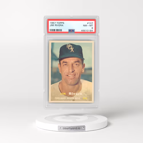 1957 Topps #107 Jim Rivera (PSA 8 NM-MT)