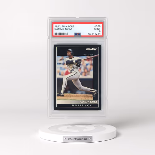 1992 Pinnacle #369 Sammy Sosa (PSA 9 MINT)