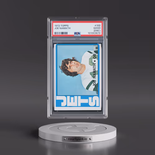 1972 Topps #100 Joe Namath (PSA 2 GOOD)