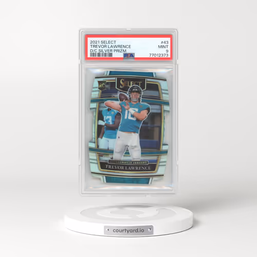 2021 Panini Select #43 Trevor Lawrence - Die-Cut Silver Prizm (PSA 9 MINT)
