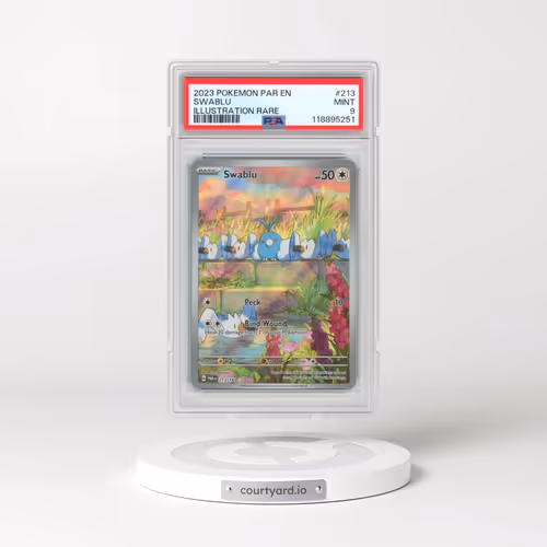 2023 Pokémon Par EN-Paradox Rift #213 Swablu - Illustration Rare (PSA 9 MINT)