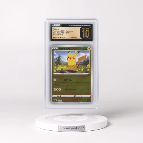 2021 Start Deck 100 #127/414 Pikachu - Reverse Holo (CGC 10 PRISTINE)