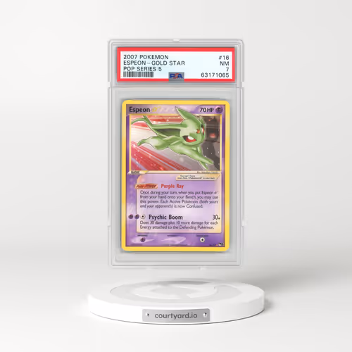 2007 Pokémon Pop Series 5 #16 Espeon-Gold Star (PSA 7 NM)