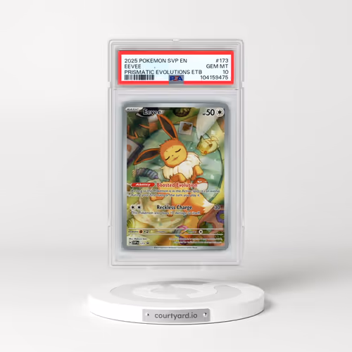 2025 Pokémon Svp EN-SV Black Star Promo #173 Eevee - Prismatic Evolutions Elite Trainer Box (PSA 10