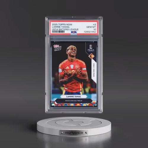 2025 Topps Now UEFA Nations League #2 Lamine Yamal (PSA 10 GEM MINT)