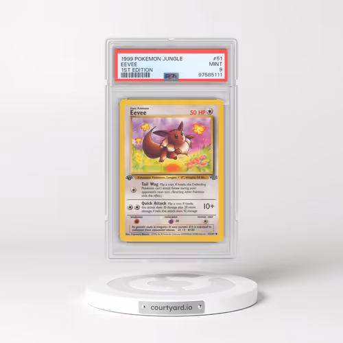 1999 Pokémon Jungle #51 Eevee - 1st Edition (PSA 9 MINT)
