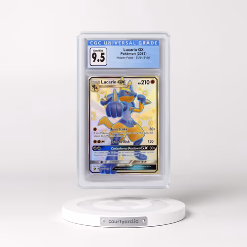 2019 Hidden Fates #SV64/SV94 Lucario GX - Shiny Vault Holo (CGC 10 GEM MINT)
