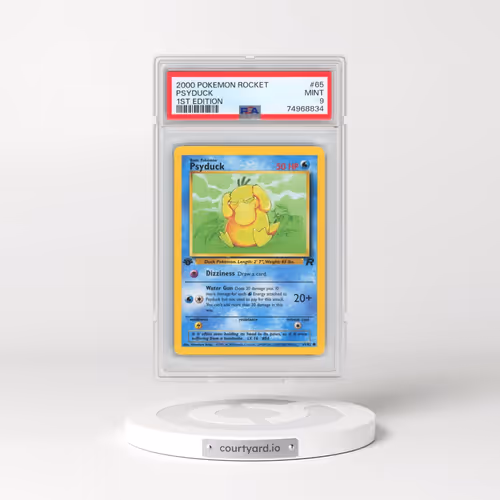 2000 Pokémon Rocket #65 Psyduck - 1st Edition (PSA 9 MINT)