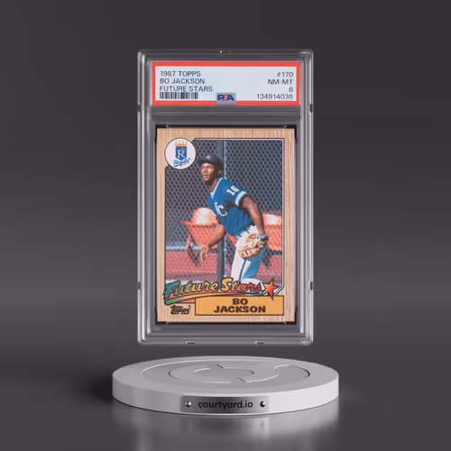 1987 Topps #170 Bo Jackson - Future Stars (PSA 8 NM-MT)
