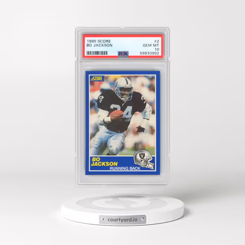 1989 Score #2 Bo Jackson (PSA 10 GEM MINT)