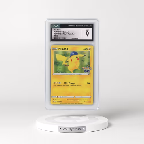 2022 Pokémon GO #028/078 Pikachu - Holo (CGC 9 MINT)
