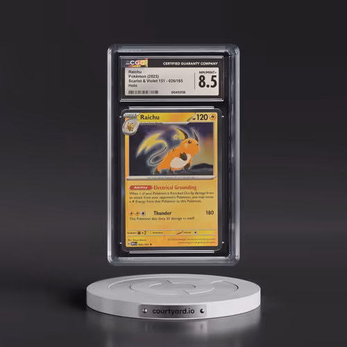 2023 Scarlet & Violet 151 - MEW EN #026/165 Raichu - Holo (CGC 8.5 NM-MT+)