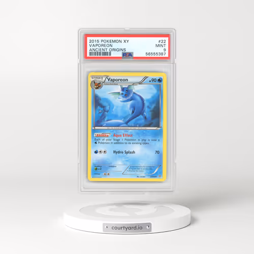 2015 Ancient Origins #22 Vaporeon (PSA 9 MINT)