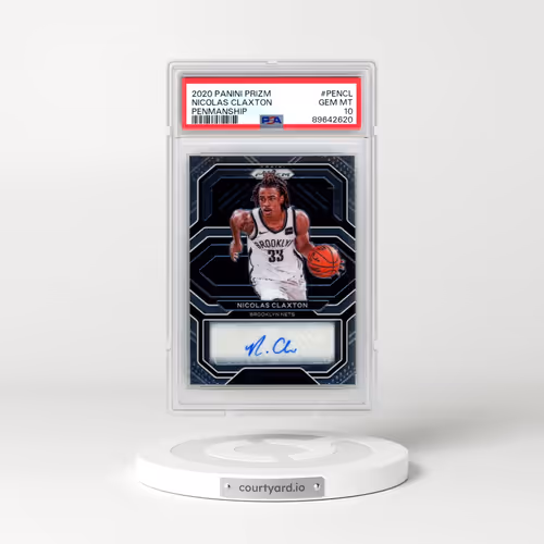 2020 Panini Prizm Penmanship #PENCL Nicolas Claxton (PSA 10 GEM MINT)