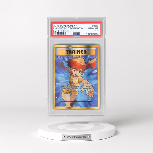 2016 Pokémon XY Evolutions #108 Misty's Determination - Full Art (PSA 10 GEM MINT)