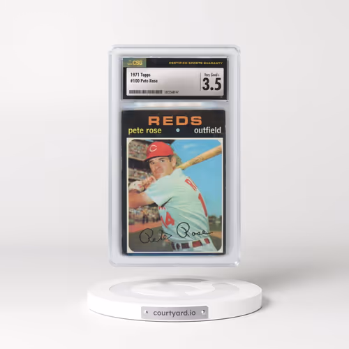 1971 Topps #100 Pete Rose (CSG 3.5 VG+)